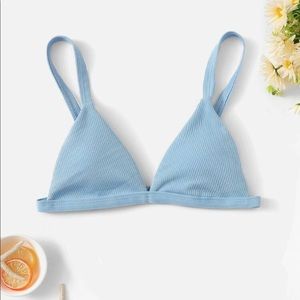 Light blue bikini triangle top